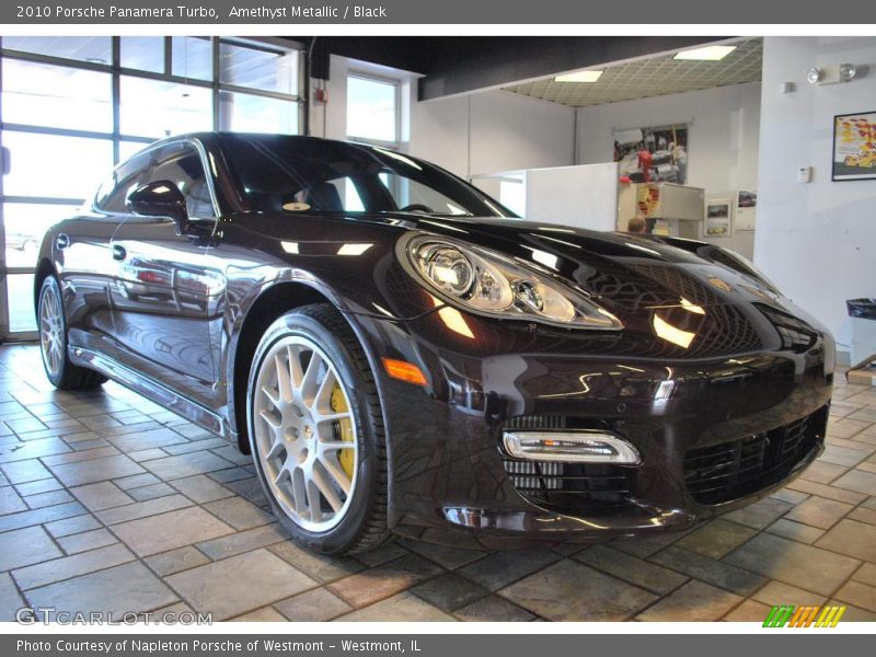 Amethyst Metallic / Black 2010 Porsche Panamera Turbo