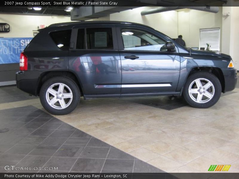 Steel Blue Metallic / Pastel Slate Gray 2007 Jeep Compass Sport