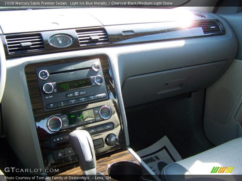 Light Ice Blue Metallic / Charcoal Black/Medium Light Stone 2008 Mercury Sable Premier Sedan