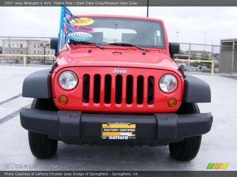 Flame Red / Dark Slate Gray/Medium Slate Gray 2007 Jeep Wrangler X 4x4