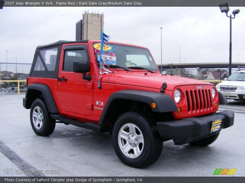 Flame Red / Dark Slate Gray/Medium Slate Gray 2007 Jeep Wrangler X 4x4