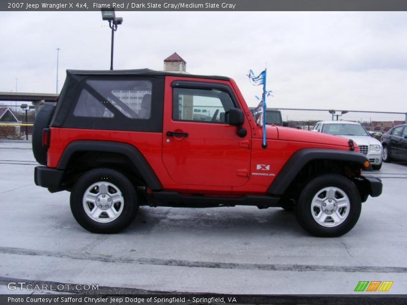 Flame Red / Dark Slate Gray/Medium Slate Gray 2007 Jeep Wrangler X 4x4