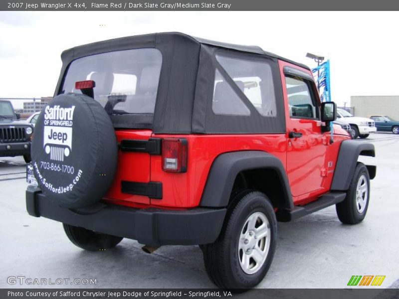 Flame Red / Dark Slate Gray/Medium Slate Gray 2007 Jeep Wrangler X 4x4