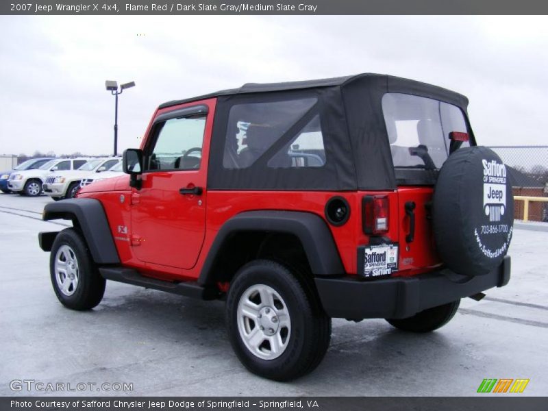 Flame Red / Dark Slate Gray/Medium Slate Gray 2007 Jeep Wrangler X 4x4