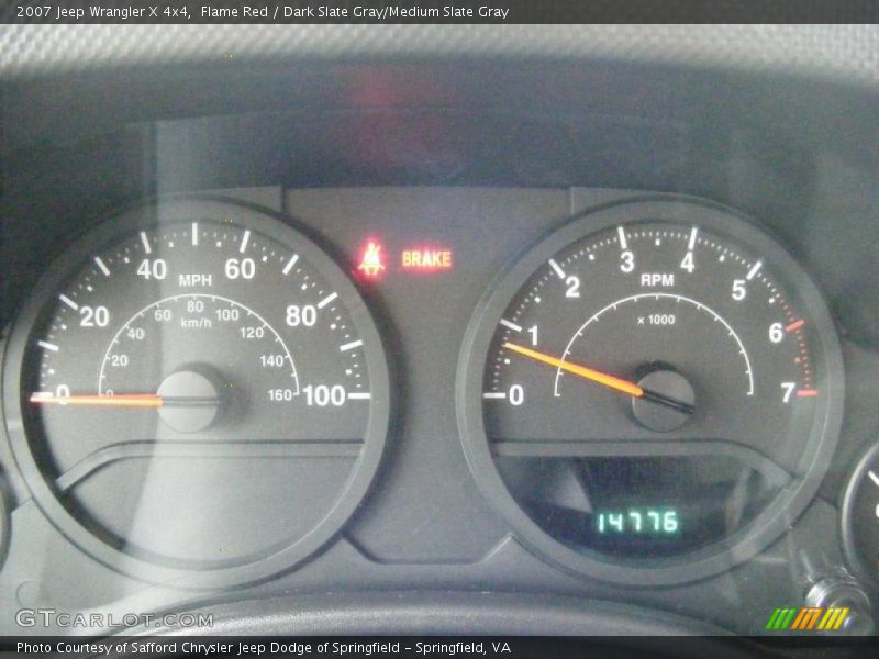 Flame Red / Dark Slate Gray/Medium Slate Gray 2007 Jeep Wrangler X 4x4
