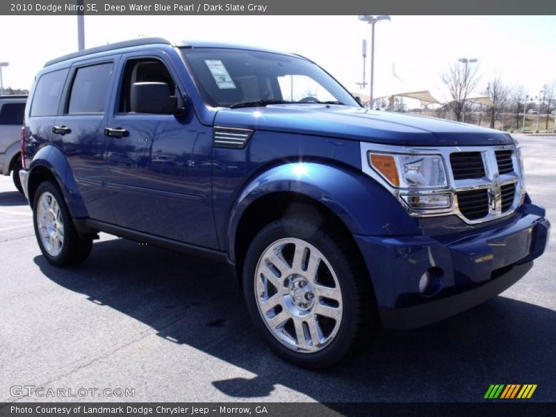 Deep Water Blue Pearl / Dark Slate Gray 2010 Dodge Nitro SE