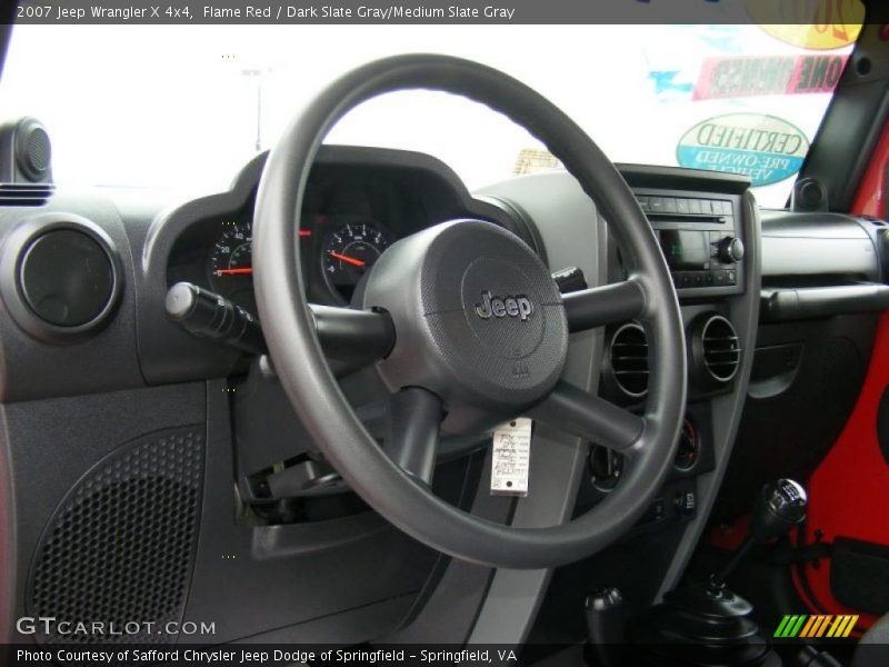 Flame Red / Dark Slate Gray/Medium Slate Gray 2007 Jeep Wrangler X 4x4
