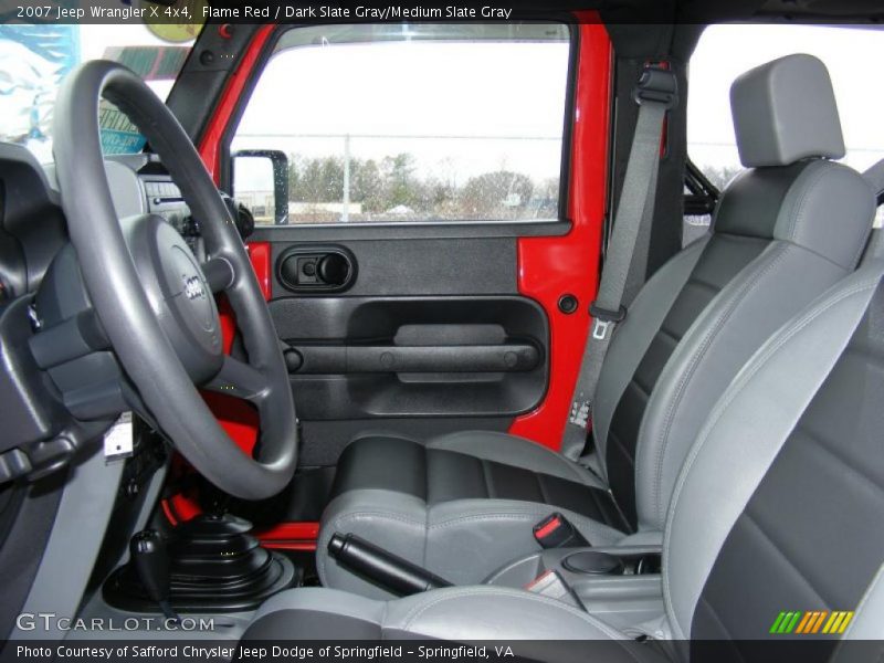 Flame Red / Dark Slate Gray/Medium Slate Gray 2007 Jeep Wrangler X 4x4