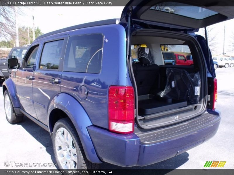 Deep Water Blue Pearl / Dark Slate Gray 2010 Dodge Nitro SE
