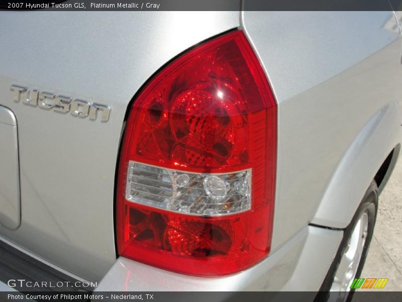Platinum Metallic / Gray 2007 Hyundai Tucson GLS