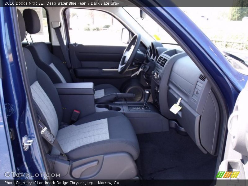 Deep Water Blue Pearl / Dark Slate Gray 2010 Dodge Nitro SE