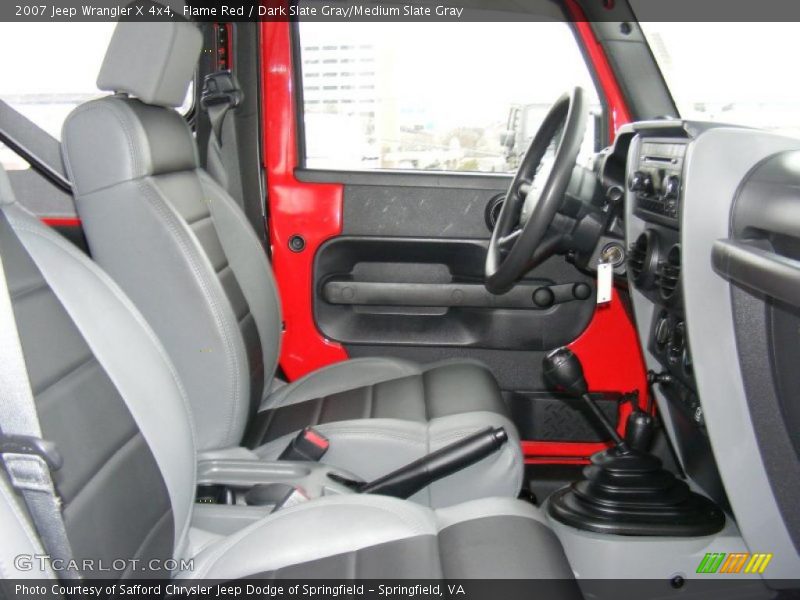 Flame Red / Dark Slate Gray/Medium Slate Gray 2007 Jeep Wrangler X 4x4