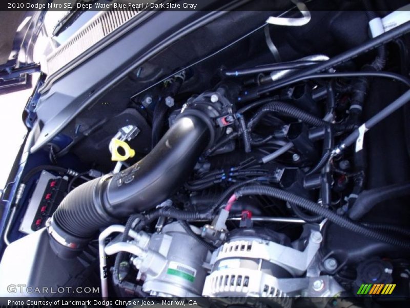 Deep Water Blue Pearl / Dark Slate Gray 2010 Dodge Nitro SE