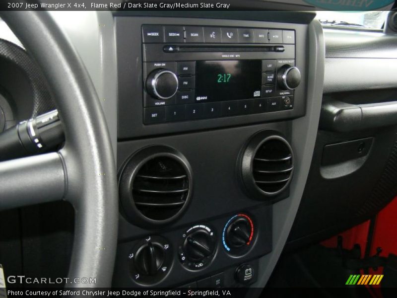 Flame Red / Dark Slate Gray/Medium Slate Gray 2007 Jeep Wrangler X 4x4