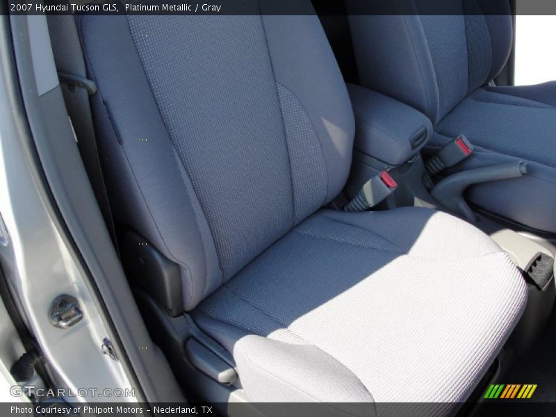 Platinum Metallic / Gray 2007 Hyundai Tucson GLS