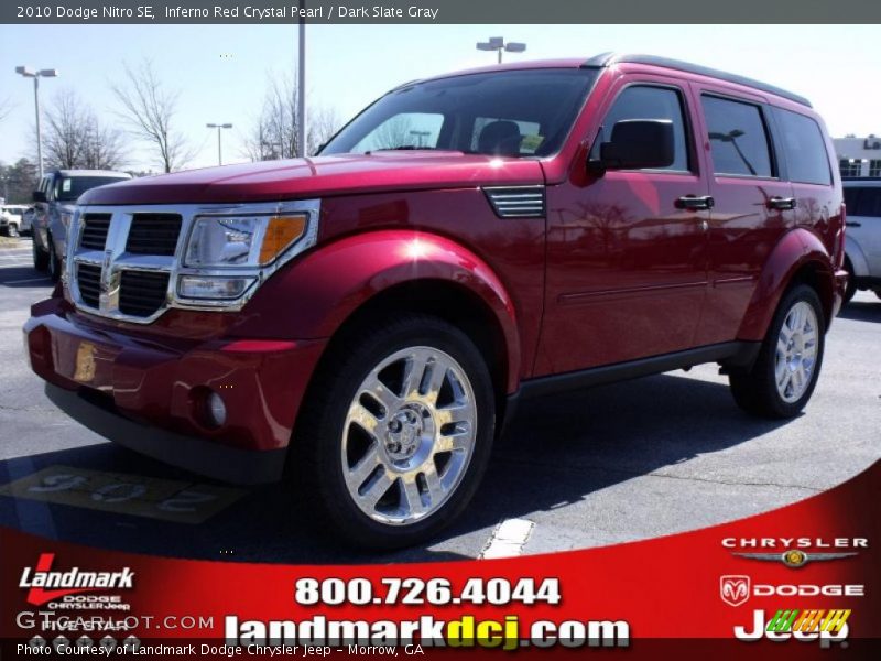 Inferno Red Crystal Pearl / Dark Slate Gray 2010 Dodge Nitro SE