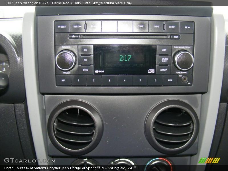 Flame Red / Dark Slate Gray/Medium Slate Gray 2007 Jeep Wrangler X 4x4