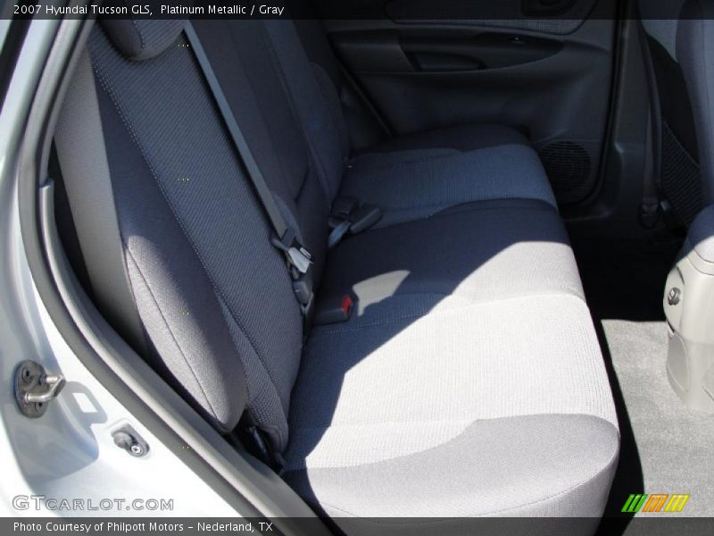 Platinum Metallic / Gray 2007 Hyundai Tucson GLS