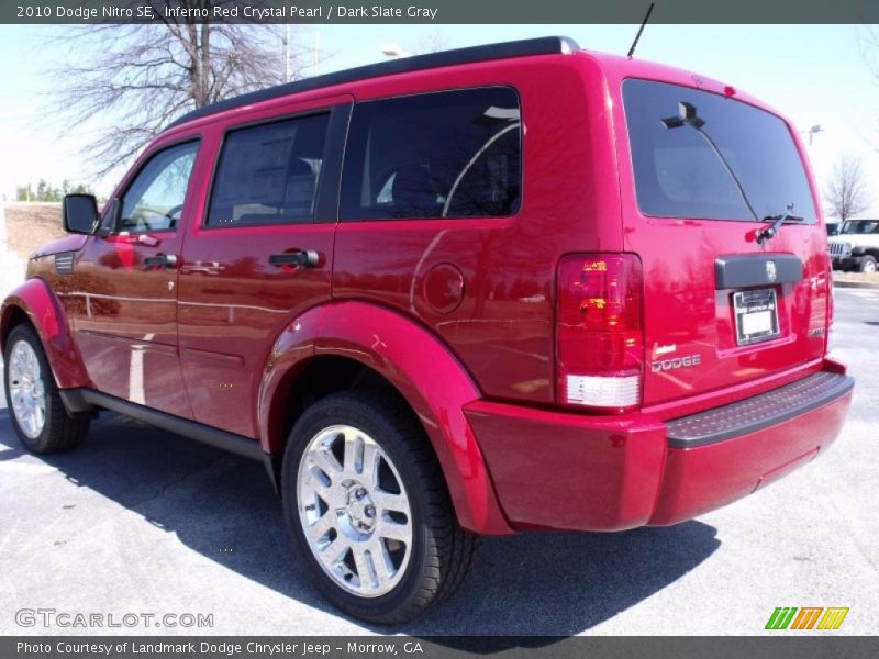 Inferno Red Crystal Pearl / Dark Slate Gray 2010 Dodge Nitro SE