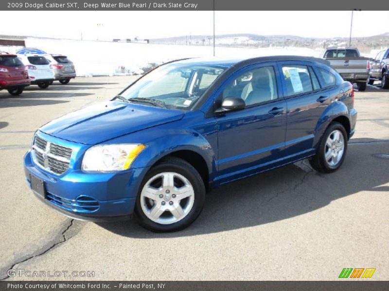 Deep Water Blue Pearl / Dark Slate Gray 2009 Dodge Caliber SXT