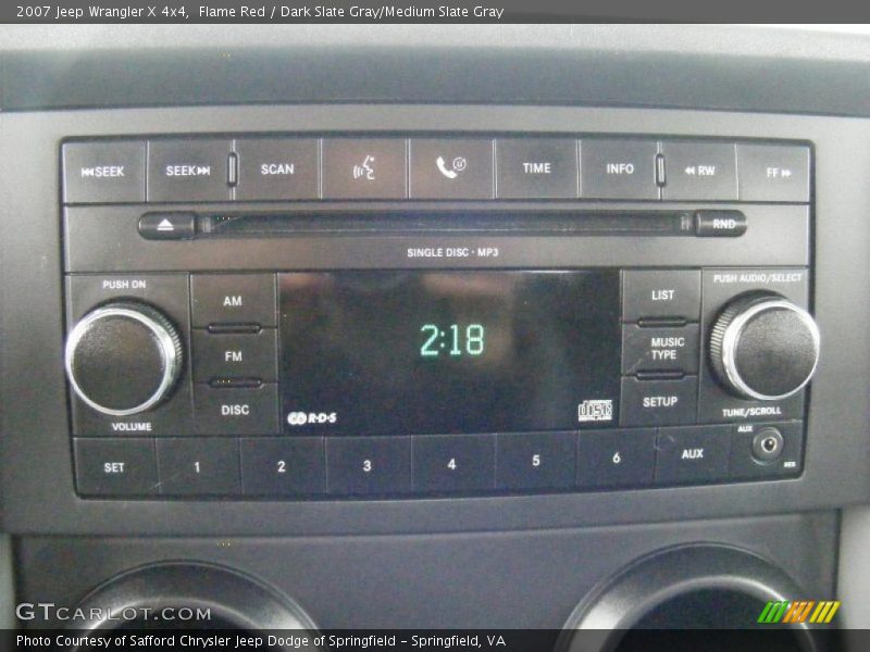 Flame Red / Dark Slate Gray/Medium Slate Gray 2007 Jeep Wrangler X 4x4