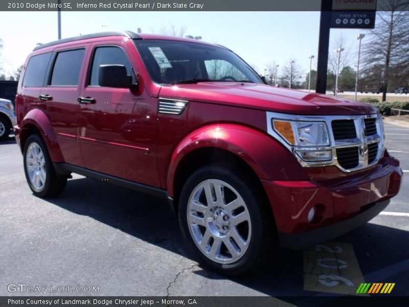 Inferno Red Crystal Pearl / Dark Slate Gray 2010 Dodge Nitro SE