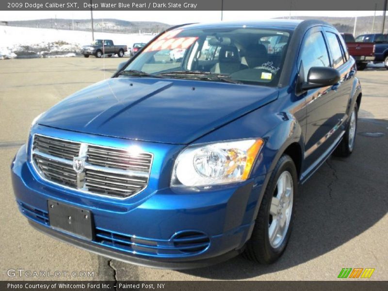 Deep Water Blue Pearl / Dark Slate Gray 2009 Dodge Caliber SXT