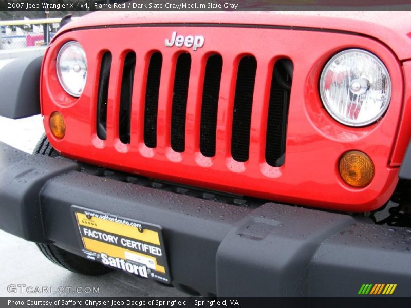 Flame Red / Dark Slate Gray/Medium Slate Gray 2007 Jeep Wrangler X 4x4