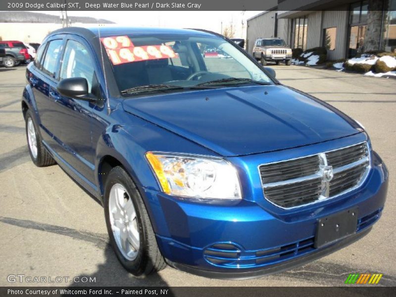 Deep Water Blue Pearl / Dark Slate Gray 2009 Dodge Caliber SXT