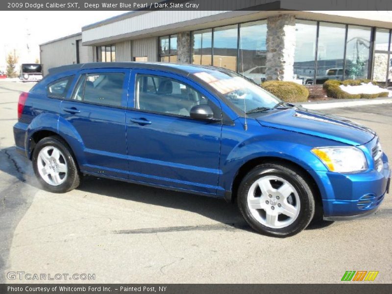 Deep Water Blue Pearl / Dark Slate Gray 2009 Dodge Caliber SXT