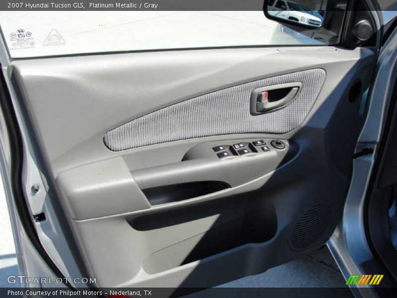 Platinum Metallic / Gray 2007 Hyundai Tucson GLS