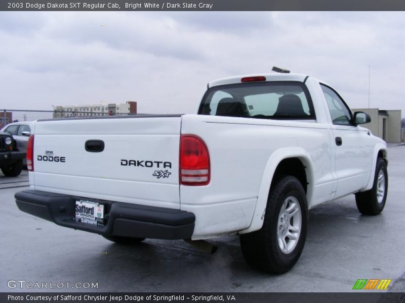 Bright White / Dark Slate Gray 2003 Dodge Dakota SXT Regular Cab