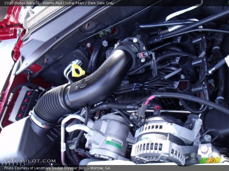 Inferno Red Crystal Pearl / Dark Slate Gray 2010 Dodge Nitro SE