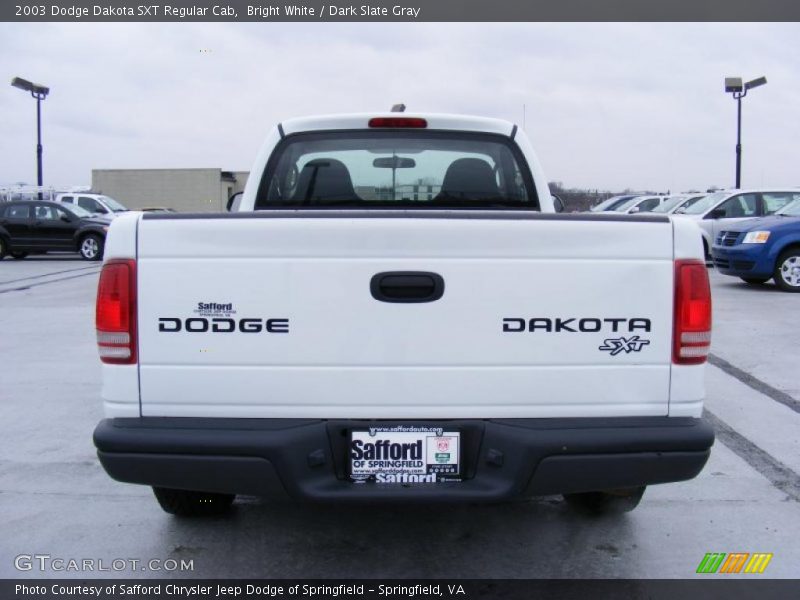 Bright White / Dark Slate Gray 2003 Dodge Dakota SXT Regular Cab