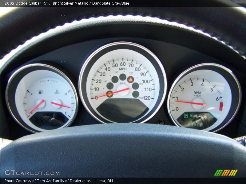 Bright Silver Metallic / Dark Slate Gray/Blue 2009 Dodge Caliber R/T