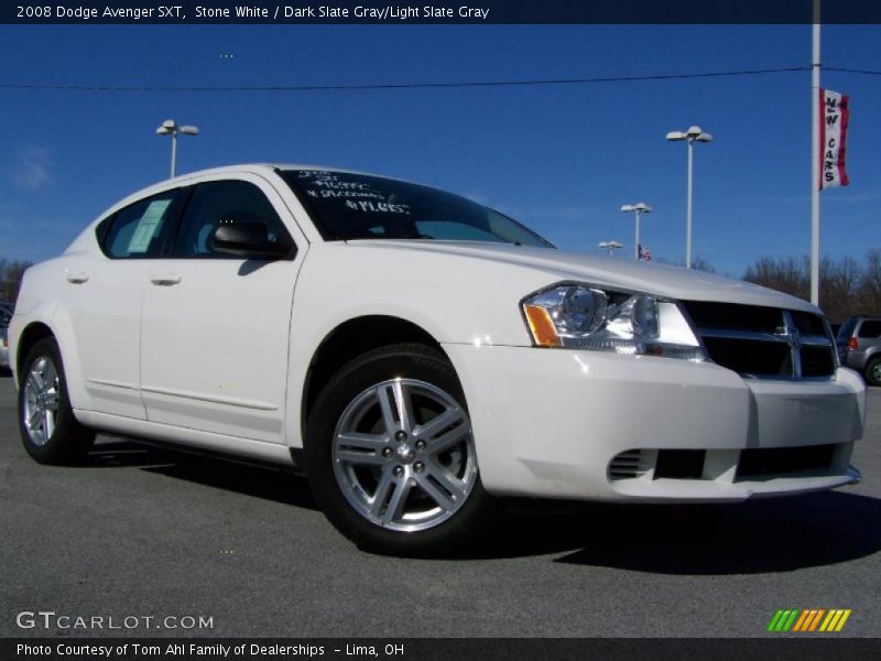 Stone White / Dark Slate Gray/Light Slate Gray 2008 Dodge Avenger SXT