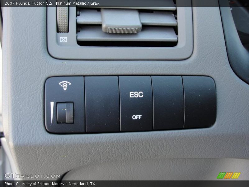 Platinum Metallic / Gray 2007 Hyundai Tucson GLS