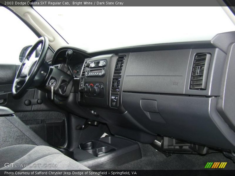 Bright White / Dark Slate Gray 2003 Dodge Dakota SXT Regular Cab