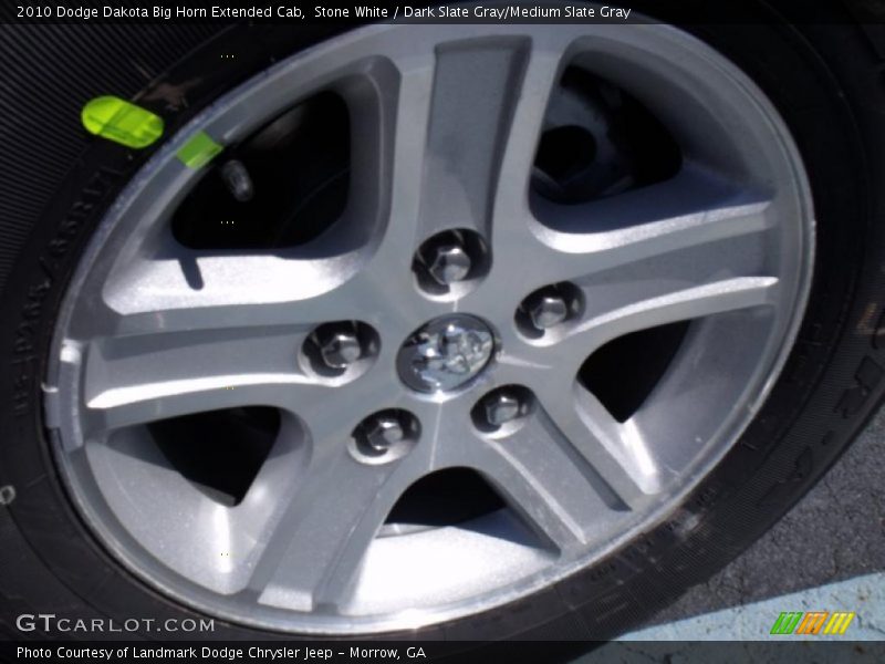 Stone White / Dark Slate Gray/Medium Slate Gray 2010 Dodge Dakota Big Horn Extended Cab