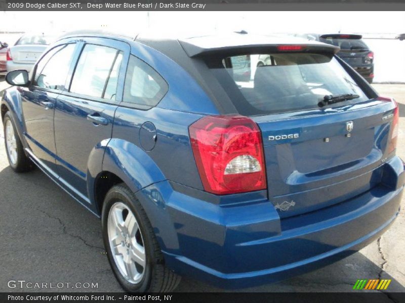 Deep Water Blue Pearl / Dark Slate Gray 2009 Dodge Caliber SXT