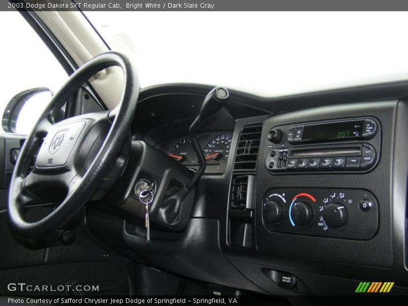 Bright White / Dark Slate Gray 2003 Dodge Dakota SXT Regular Cab