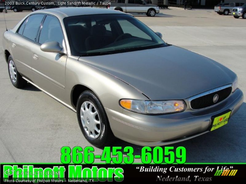 Light Sandrift Metallic / Taupe 2003 Buick Century Custom