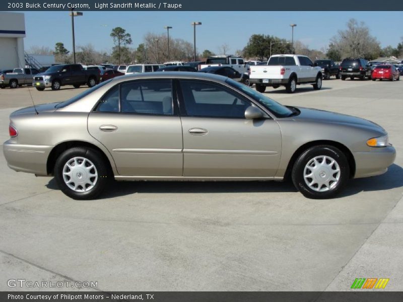 Light Sandrift Metallic / Taupe 2003 Buick Century Custom