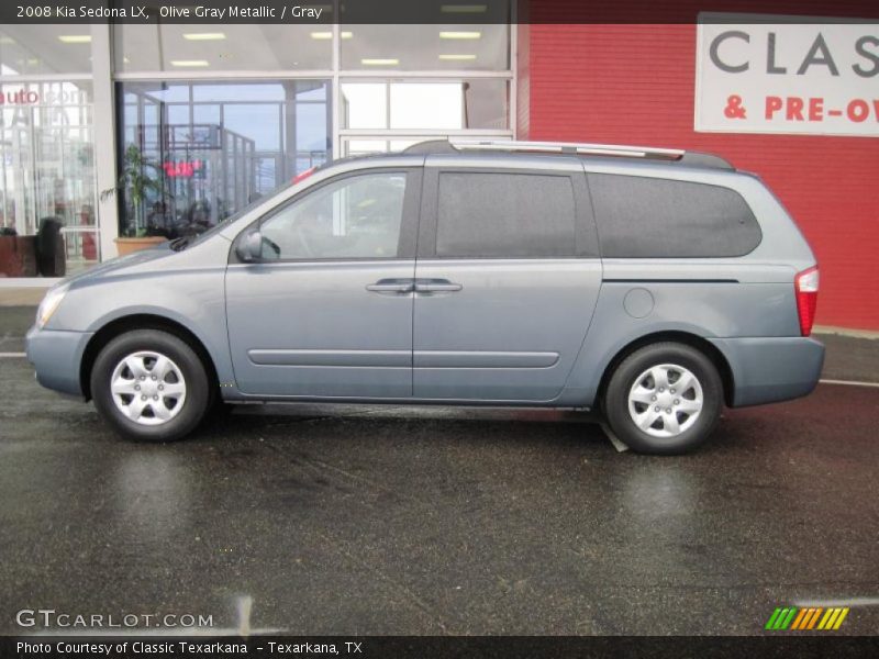 Olive Gray Metallic / Gray 2008 Kia Sedona LX