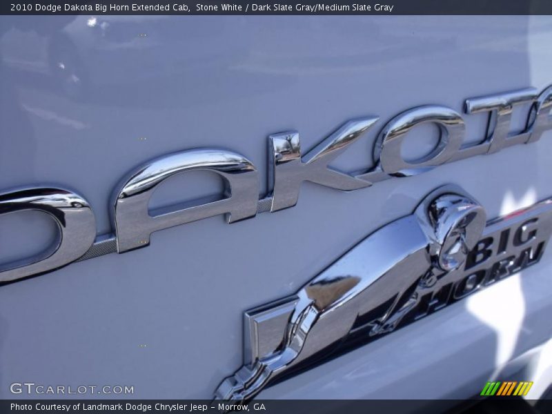 Stone White / Dark Slate Gray/Medium Slate Gray 2010 Dodge Dakota Big Horn Extended Cab