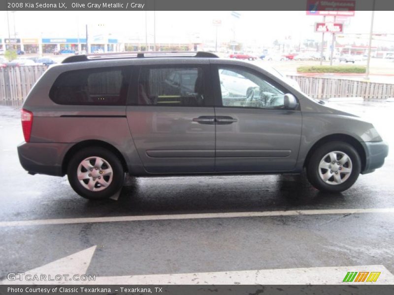 Olive Gray Metallic / Gray 2008 Kia Sedona LX