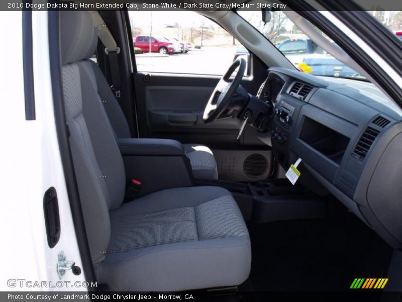 Stone White / Dark Slate Gray/Medium Slate Gray 2010 Dodge Dakota Big Horn Extended Cab
