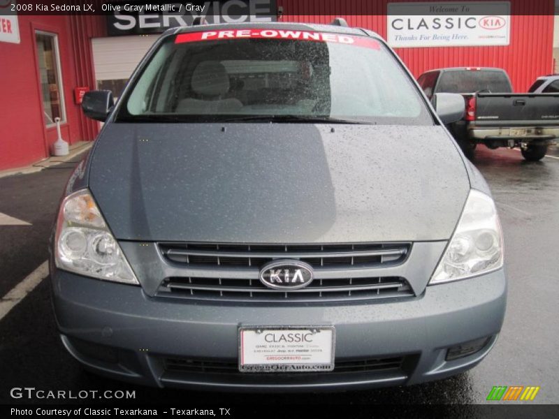 Olive Gray Metallic / Gray 2008 Kia Sedona LX