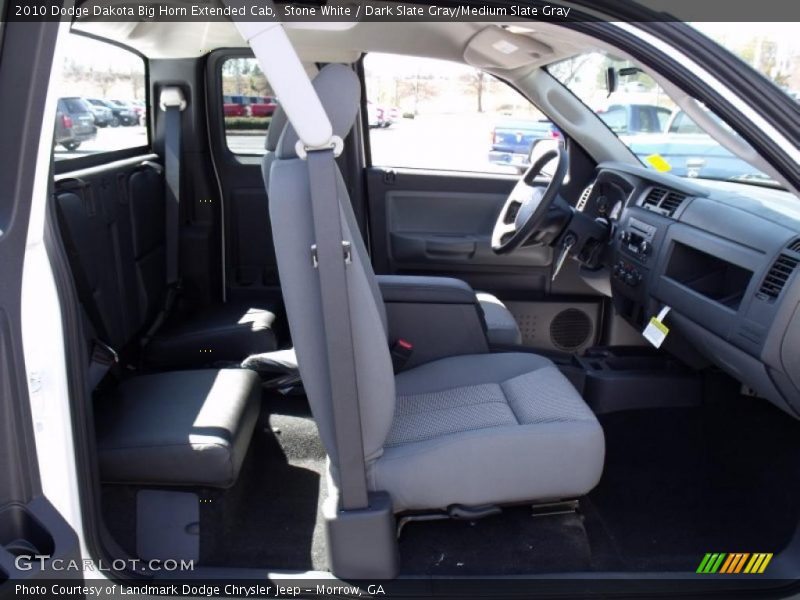 Stone White / Dark Slate Gray/Medium Slate Gray 2010 Dodge Dakota Big Horn Extended Cab