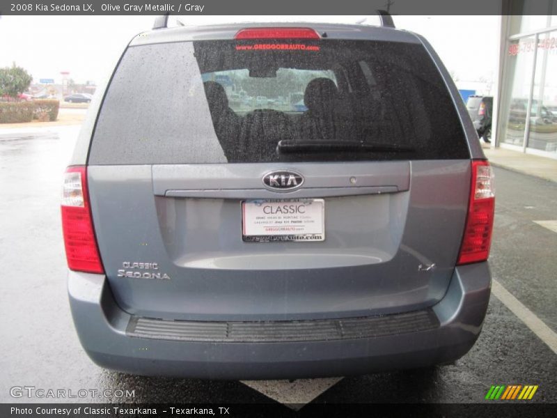 Olive Gray Metallic / Gray 2008 Kia Sedona LX